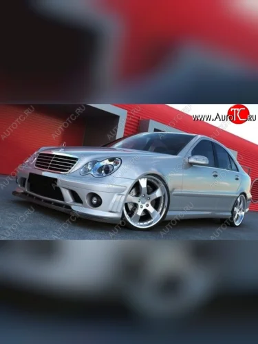 Передний бампер CT Mercedes-Benz C-Class W203 дорестайлинг седан (2000-2004)