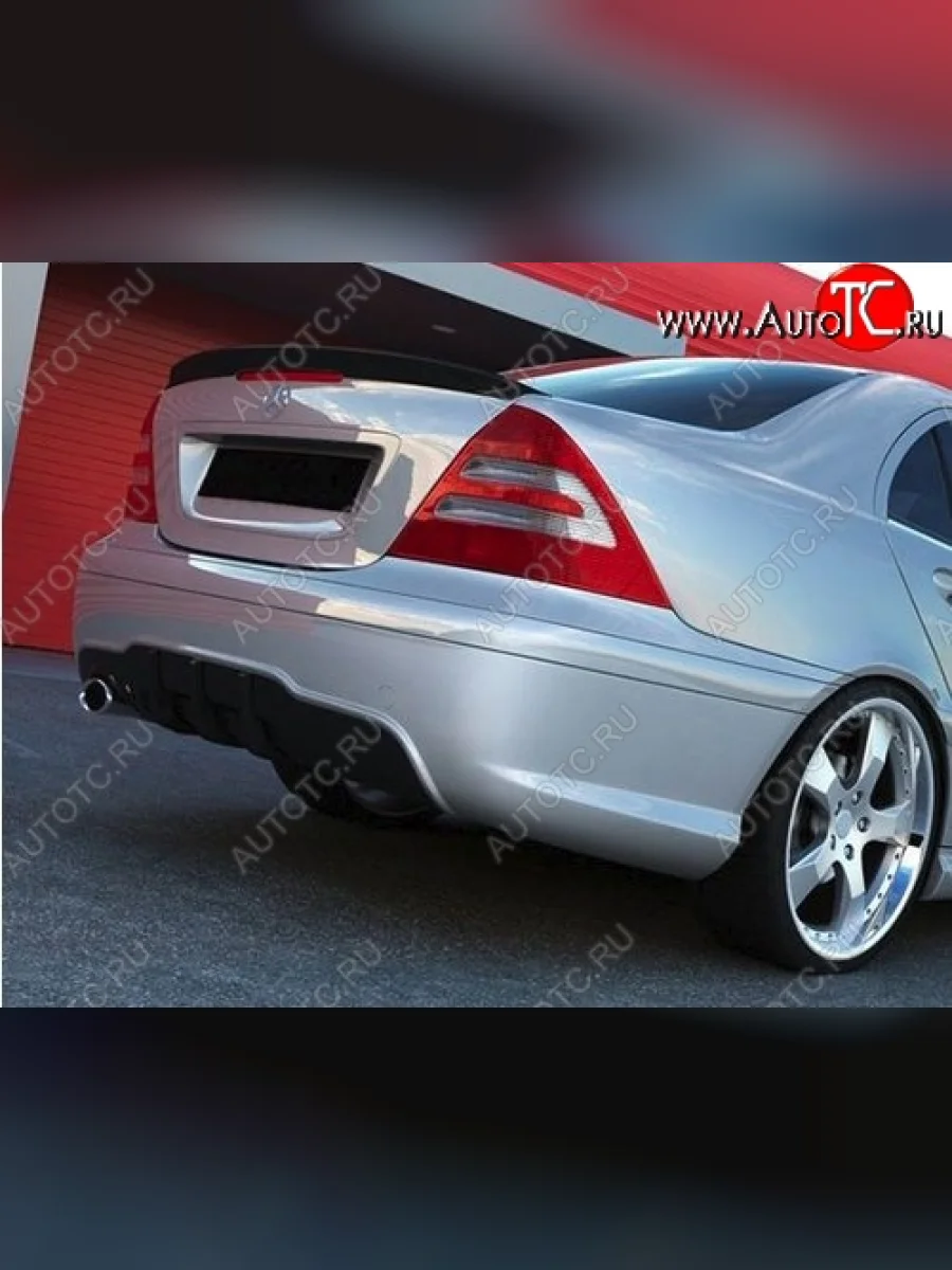 Лип спойлер AMG Style v2 Mercedes-Benz C-Class W203 дорестайлинг седан (2000-2004) (Неокрашенный)  в Самаре Самарской области