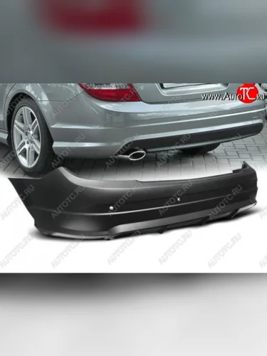 Задний бампер AMG Style Mercedes-Benz C-Class W204 дорестайлинг седан (2007-2011)