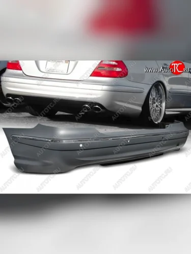 Задний бампер E63 Style Mercedes-Benz E-Class W211 дорестайлинг седан (2002-2006)