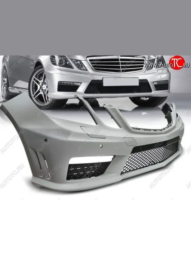 Передний бампер AMG Style Mercedes-Benz E-Class W212 дорестайлинг седан (2009-2012)