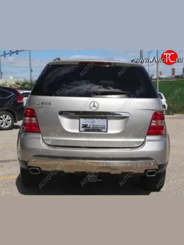 Накладка на задний бампер CT Mercedes-Benz ML class W164 дорестайлинг (2005-2008)