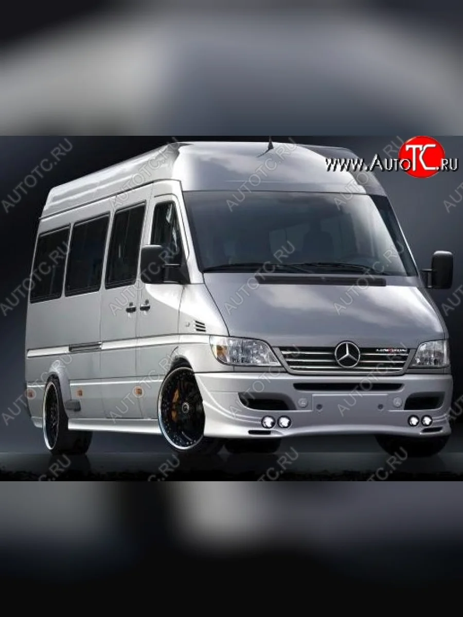 Передний бампер CT Mercedes-Benz Sprinter W905 рестайлинг (2000-2006) (Неокрашенный)  в Керчи Республика Крым