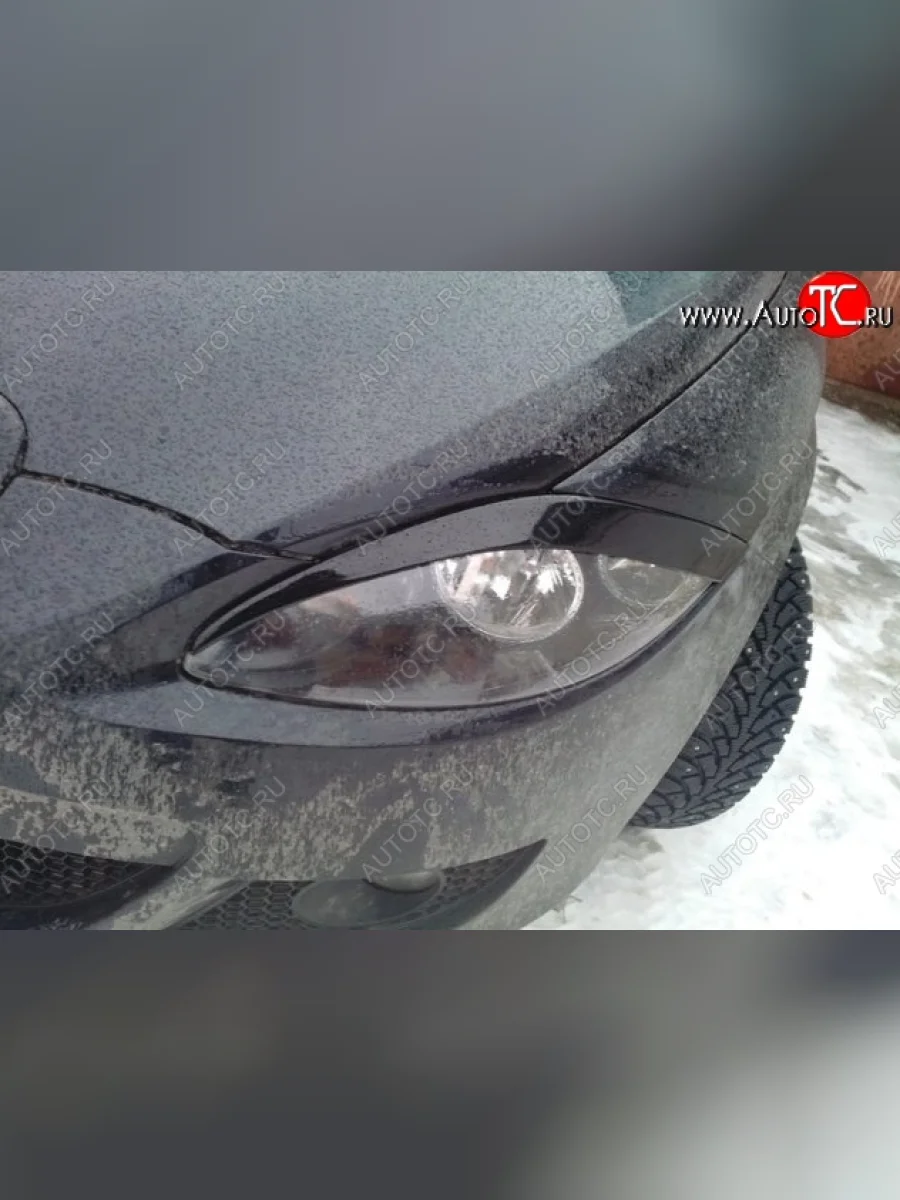 Реснички на фары CT Seat Leon 1M хэтчбэк 5 дв. (1998-2006) (Неокрашенные)  в Керчи Республика Крым