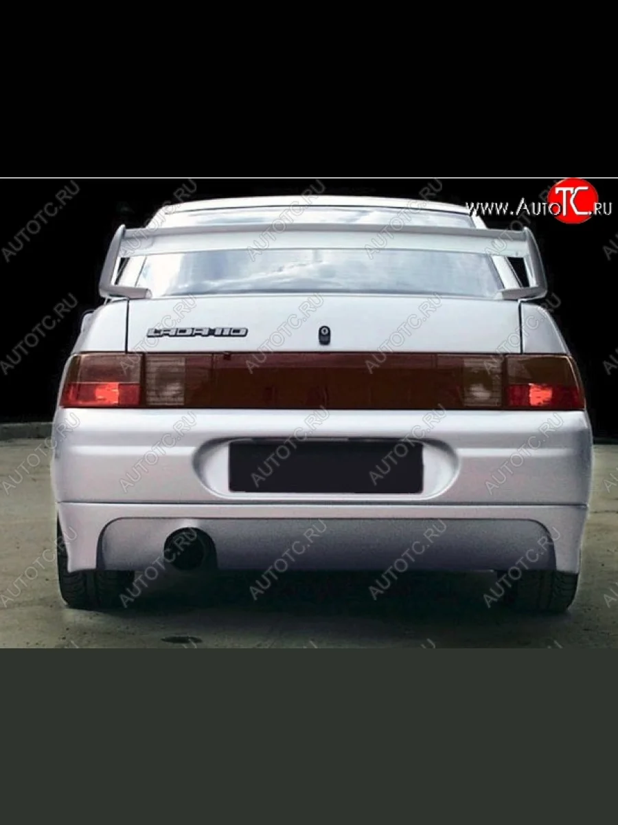 Накладка на задний бампер Infiniti Лада ВАЗ 2110 седан (1995-2007) (Неокрашенная)  в Перми Пермском крае