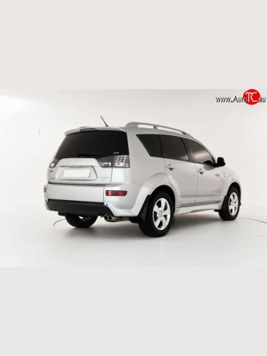 Клыки на задний бампер Centre Tuning Mitsubishi Outlander  XL (2005-2009) (CW)  дорестайлинг