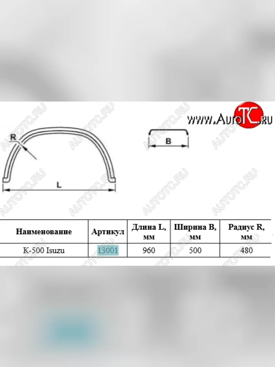 Крыло К-500 (трапеция, усиленное) MASTER-PLAST Isuzu Elf (NPR75)  дорестайлинг (2006-2014)  в Керчи Республика Крым