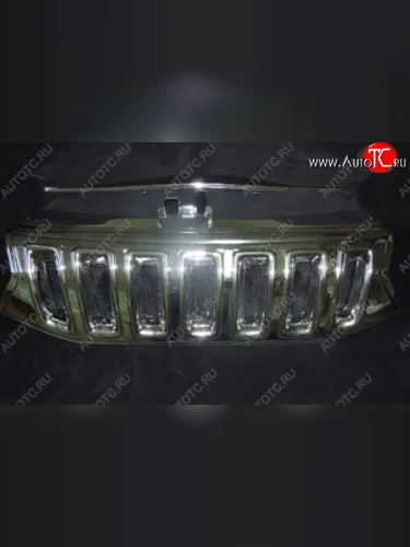 Решётка радиатора Чероки (покрытие хром) Уаз Патриот 3163 5 дв. 2-ой рестайлинг (2017-2025)