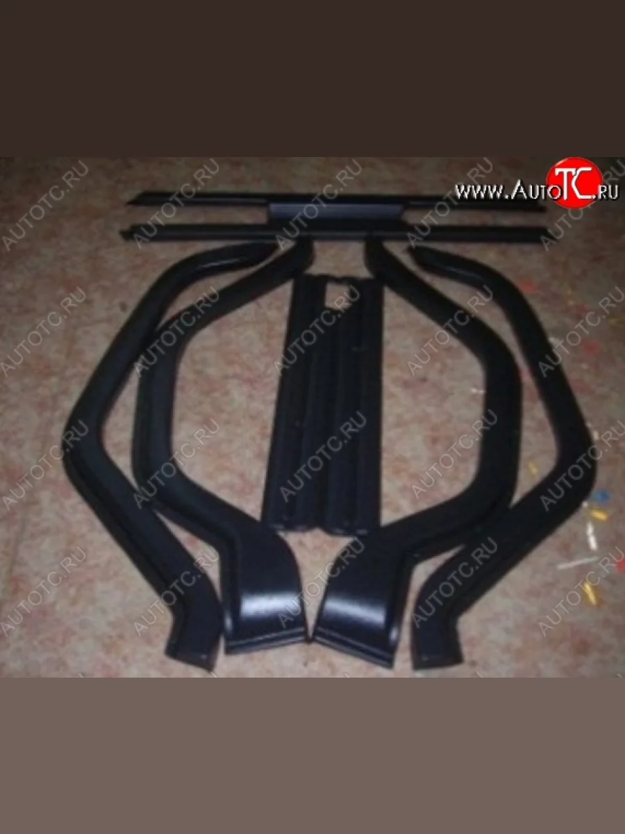 Комплект накладок на колёсные арки Пром-Деталь (10 деталей) Уаз 469 (1972-2011) (Неокрашенные)  в Воронеже Воронежской области