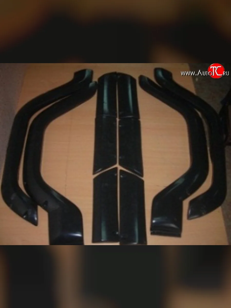 Комплект накладок на колёсные арки Пром-Деталь (широкие, 10 деталей) Уаз 315195 Хантер (2003-2025) (Неокрашенные)  в Воронеже Воронежской области