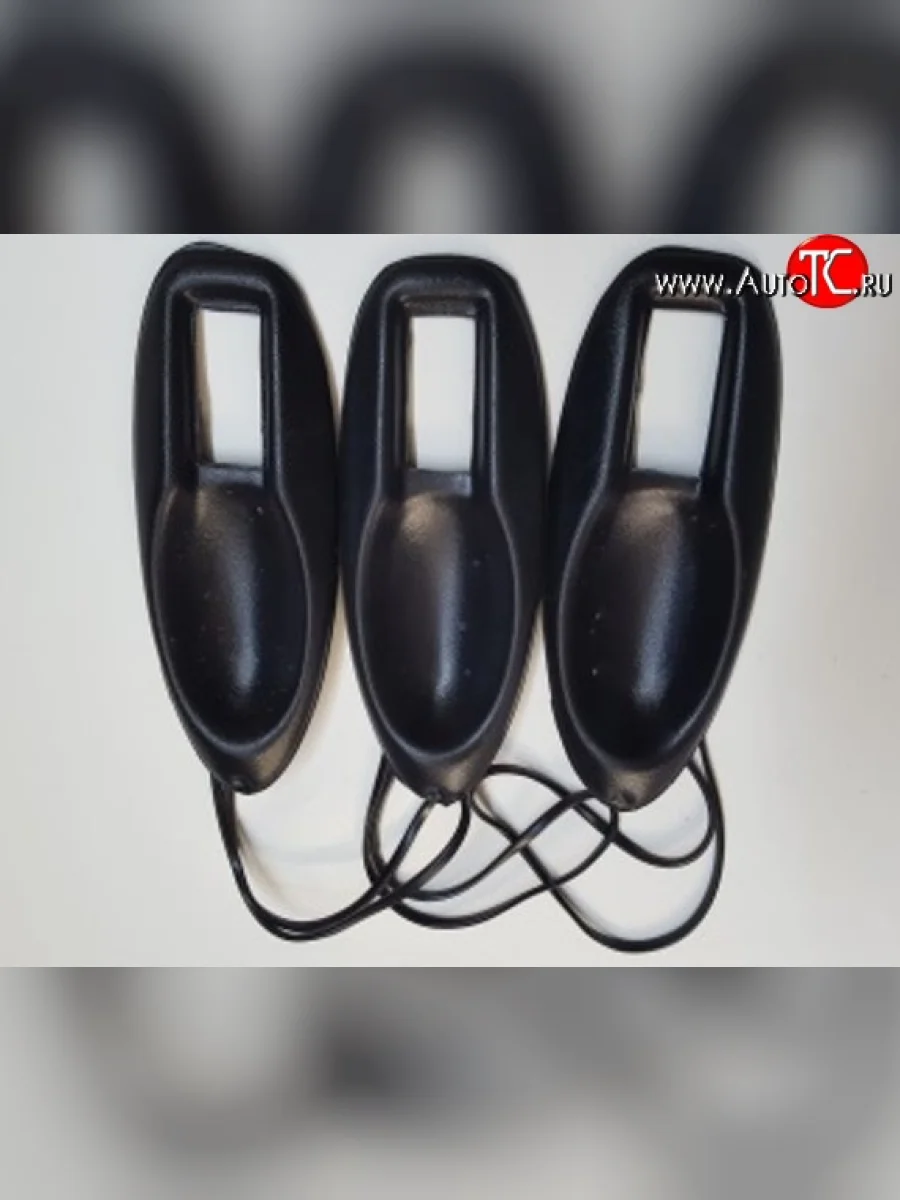 Комплект накладок под ручки дверей (мыльницы) с уплотнителем (452) Пром-Деталь (3 шт.) Уаз Буханка 452 3741 цельнометаллический фургон (1965-2025) (Неокрашенные)  в Самаре Самарской области