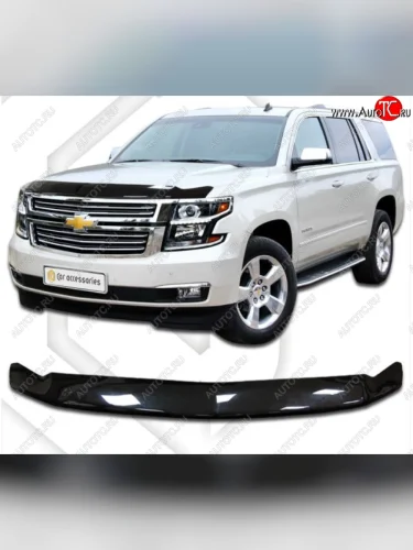 Дефлектор капота CA-Plastic exclusive (Classic черный) Chevrolet Tahoe K2UC (2014-2021)