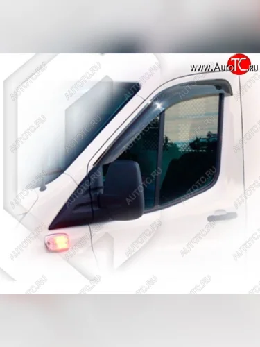Дефлектора окон CA-Plastiс (Classic полупрозрачный) Ford Transit цельнометаллический фургон (2014-2022)