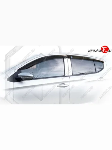 Дефлектора окон CA-Plastiс (Classic полупрозрачный) Lifan X50 (2015-2025)