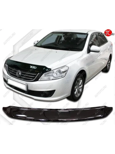 Дефлектор капота CA-Plastik (Classic черный) Dong Feng S30 (2014-2017)