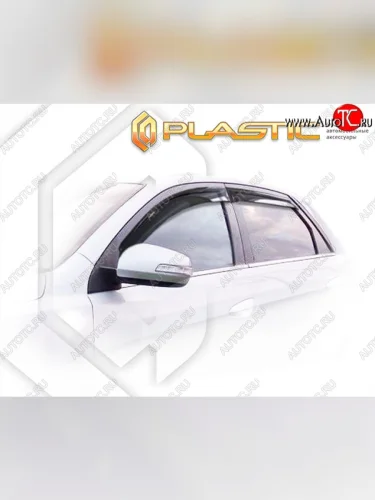 Ветровики дверей CA-Plastik (Classic полупрозрачный) Dong Feng S30 (2014-2017)