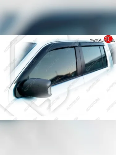 Дефлектора окон CA-Plastiс (Classic полупрозрачный) Honda Pilot  YF4 (2008-2015) дорестайлинг, рестайлинг