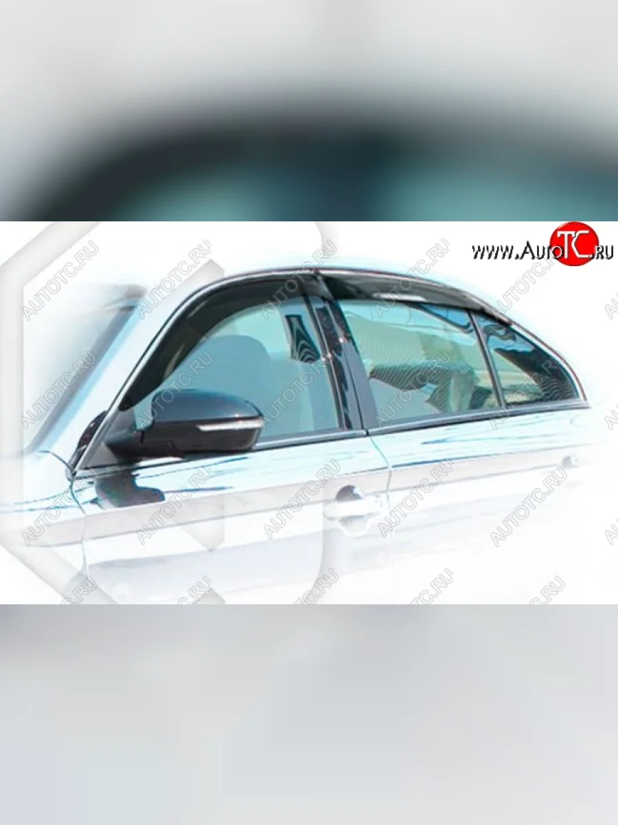 Дефлектора окон CA-Plastiс  Lifan Murman 820 (2017-2025) (Classic полупрозрачный, Без хром.молдинга)  в Керчи Республика Крым