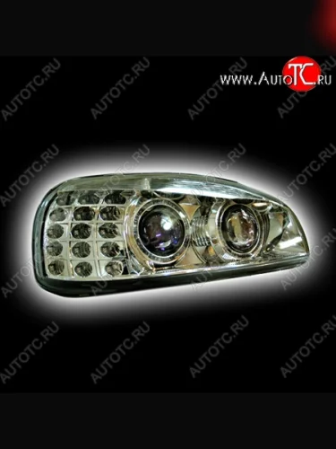 Фары c линзами (хром) PROSPORT RS-03264 Лада ВАЗ Калина 1118 седан (2004-2013)