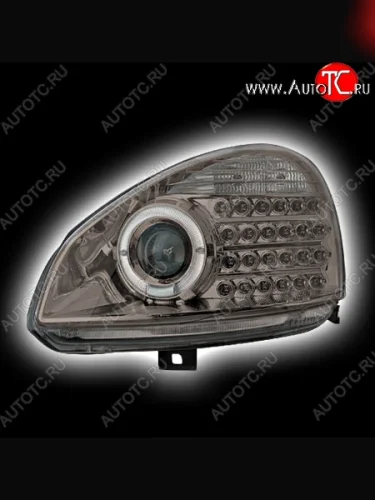 Фары c линзой (чёрн. хром) PROSPORT RS-05678 Лада ВАЗ Приора 2170 седан дорестайлинг (2007-2014)