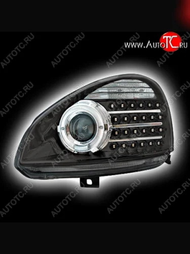 Фары c линзой (чёрн.) PROSPORT RS-05676 Лада ВАЗ Приора 2170 седан дорестайлинг (2007-2014)