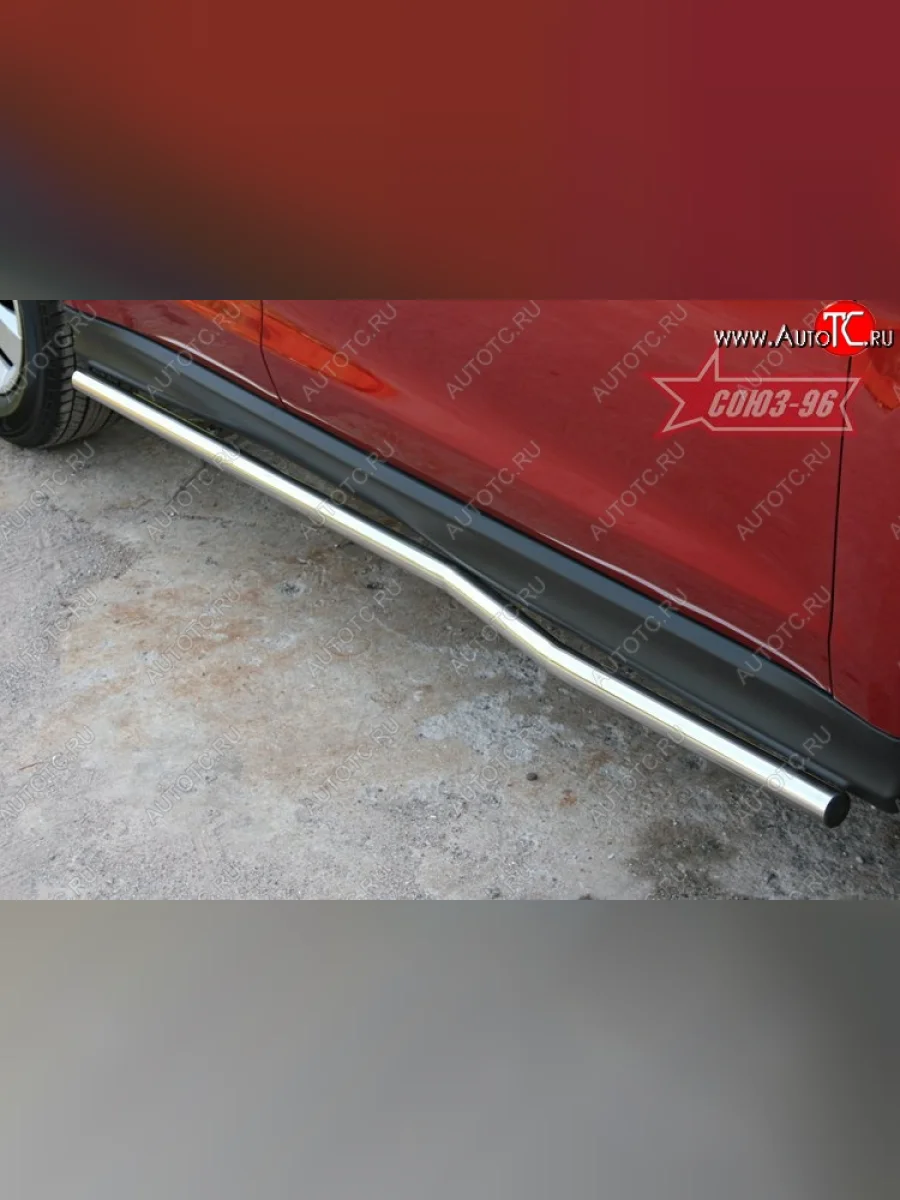 Защита порогов Souz-96 (d42) Mitsubishi ASX дорестайлинг (2010-2012)  в Самаре Самарской области