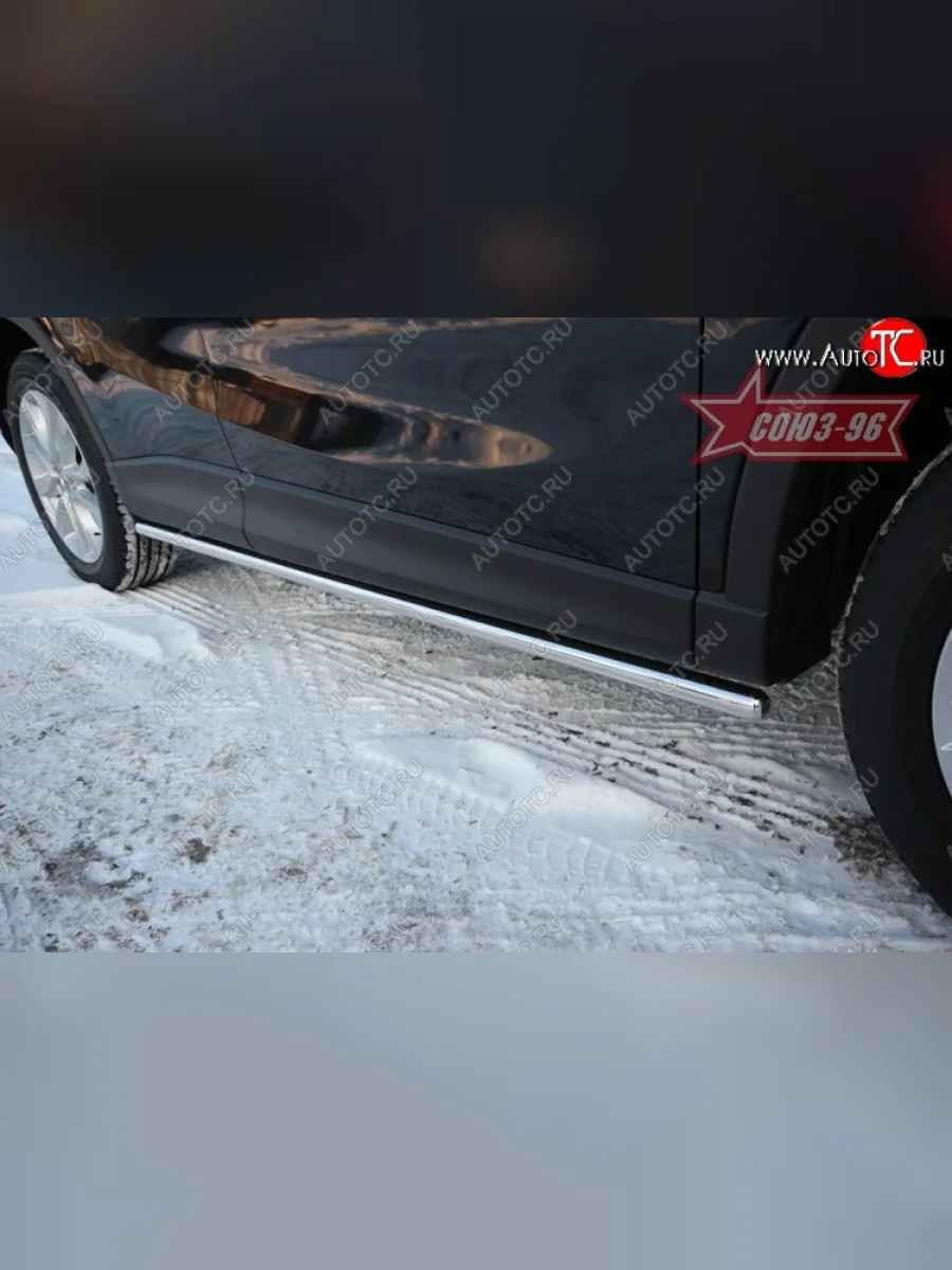 Защита порогов Souz-96 (d42) Mazda CX-5 KE рестайлинг (2015-2017)  в Керчи Республика Крым