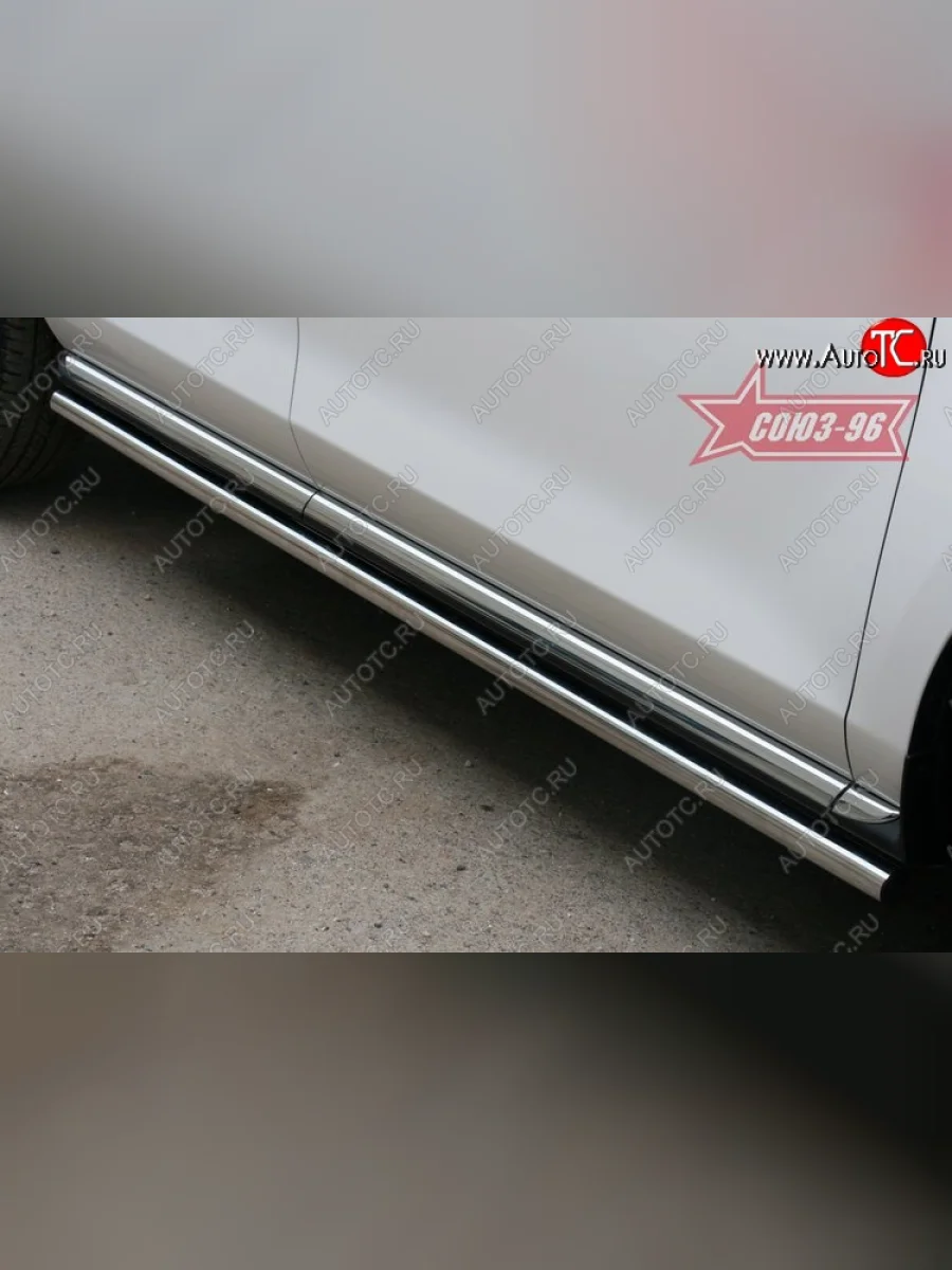 Защита порогов Souz-96 (d42) Mazda CX-7 ER рестайлинг (2010-2012)  в Керчи Республика Крым