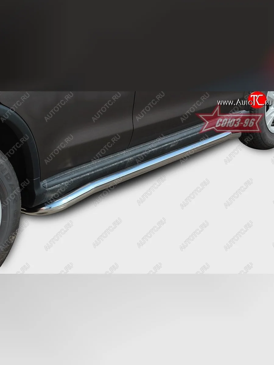 Защита порогов Souz-96 (d60) CITROEN C4 aircross (2012-2017)  в Самаре Самарской области