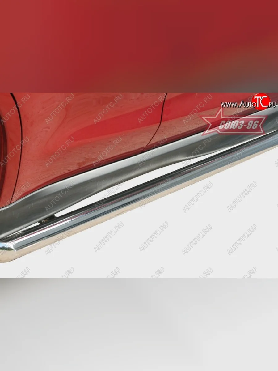 Защита порогов Souz-96 (d60) Mitsubishi ASX дорестайлинг (2010-2012)  в Самаре Самарской области