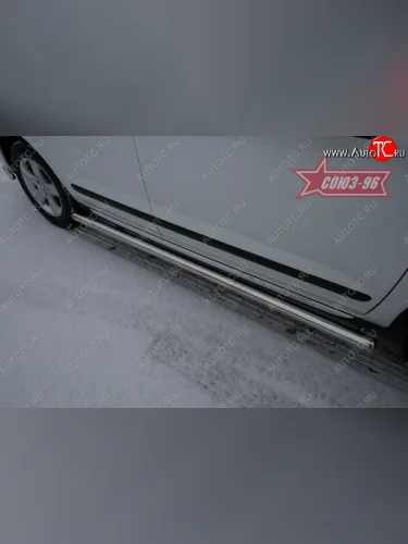 Защита порогов Souz-96 (d60) Peugeot 3008 рестайлинг (2013-2017)