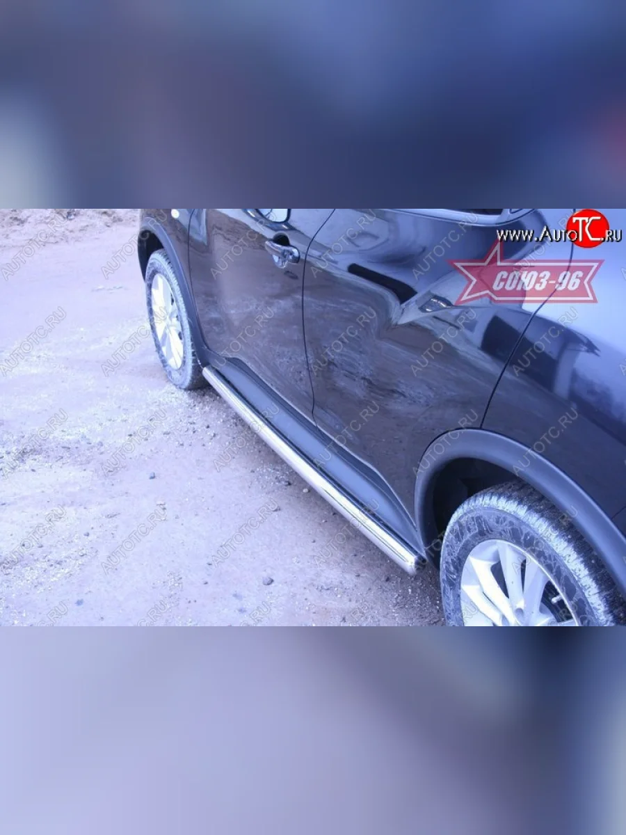 Защита порогов 4х4 Souz-96 (d60)  Nissan Juke (2010-2014) 1 YF15  в Самаре Самарской области