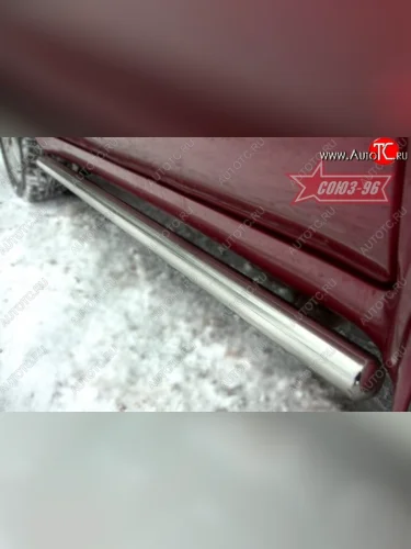 Защита порогов Souz-96 (d60) Subaru Forester SG дорестайлинг (2002-2005)