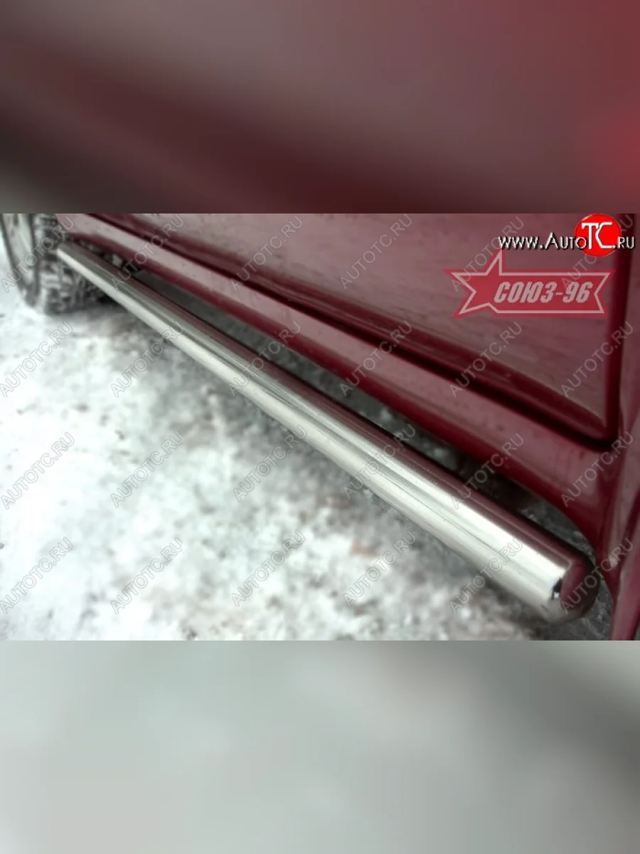 Защита порогов Souz-96 (d60) Subaru Forester SG дорестайлинг (2002-2005)  в Перми Пермском крае