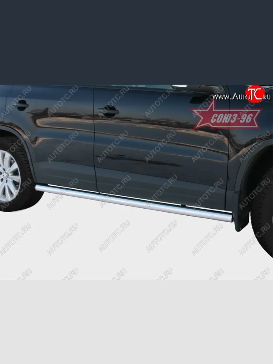 Защита порогов Souz-96 (d60)  Volkswagen Tiguan (2011-2017) NF  в Самаре Самарской области