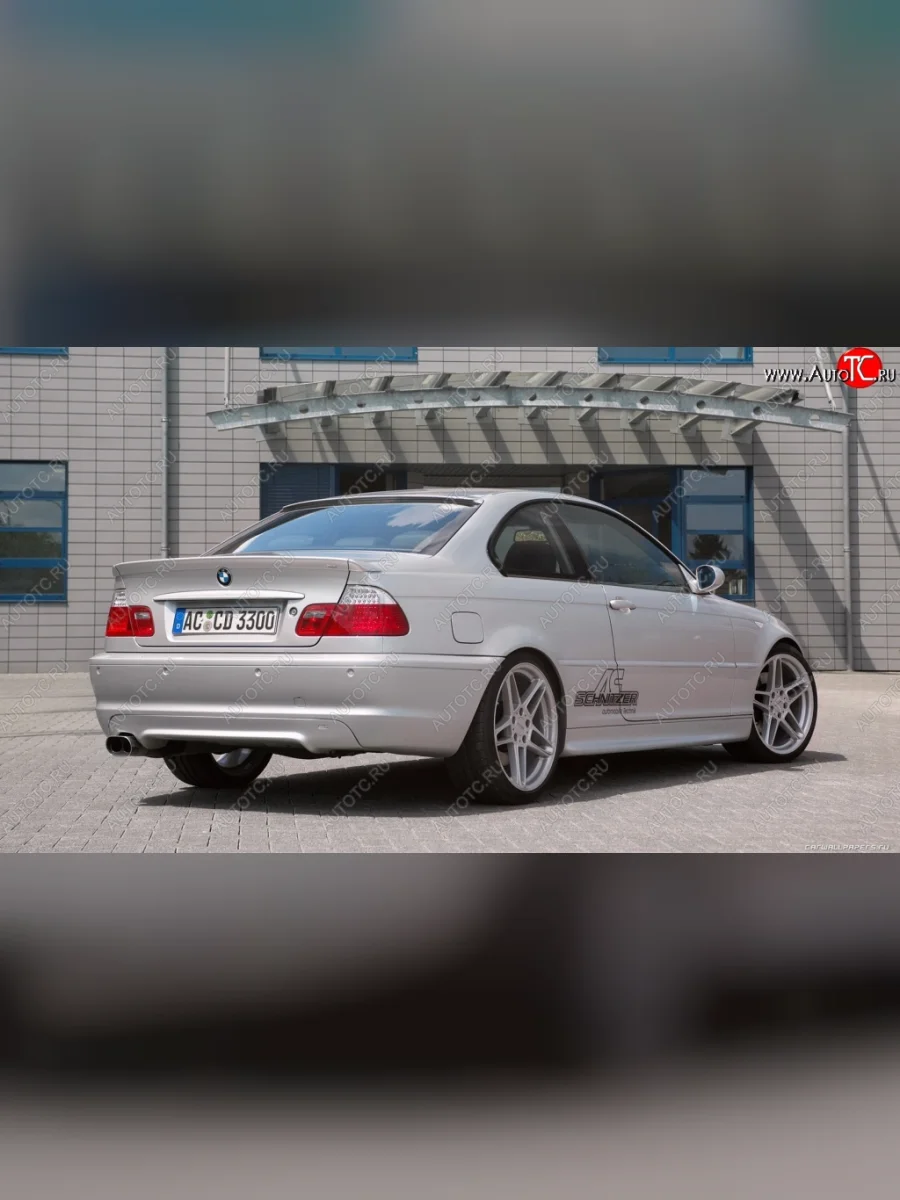 Лип спойлер с накладками на крылья IBHERDESIGN BMW 3 серия E46 седан дорестайлинг (1998-2001) (Неокрашенный)  в Самаре Самарской области