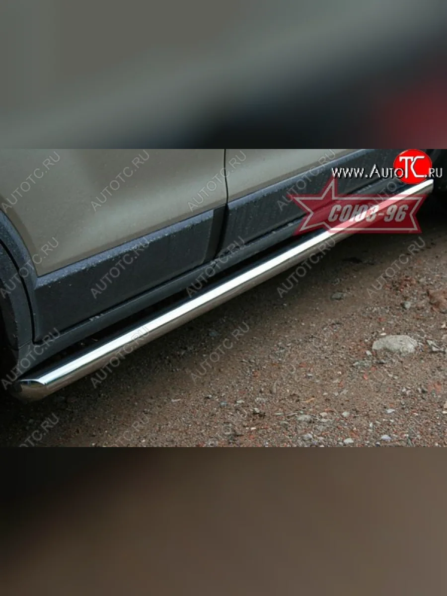 Защита порогов Souz-96 (d60) Chevrolet Captiva  дорестайлинг (2006-2011)  в Керчи Республика Крым