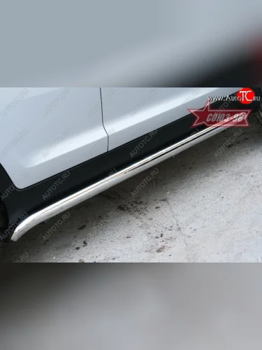 Защита порогов Souz-96 (d60) KIA Sportage  3 SL (2010-2016) дорестайлинг, рестайлинг