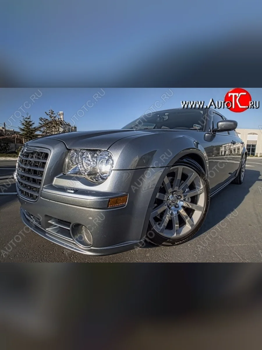 Накладка на передний бампер SRT 8 STYLE Chrysler 300C LX седан (2004-2011) (Неокрашенная)  в Самаре Самарской области