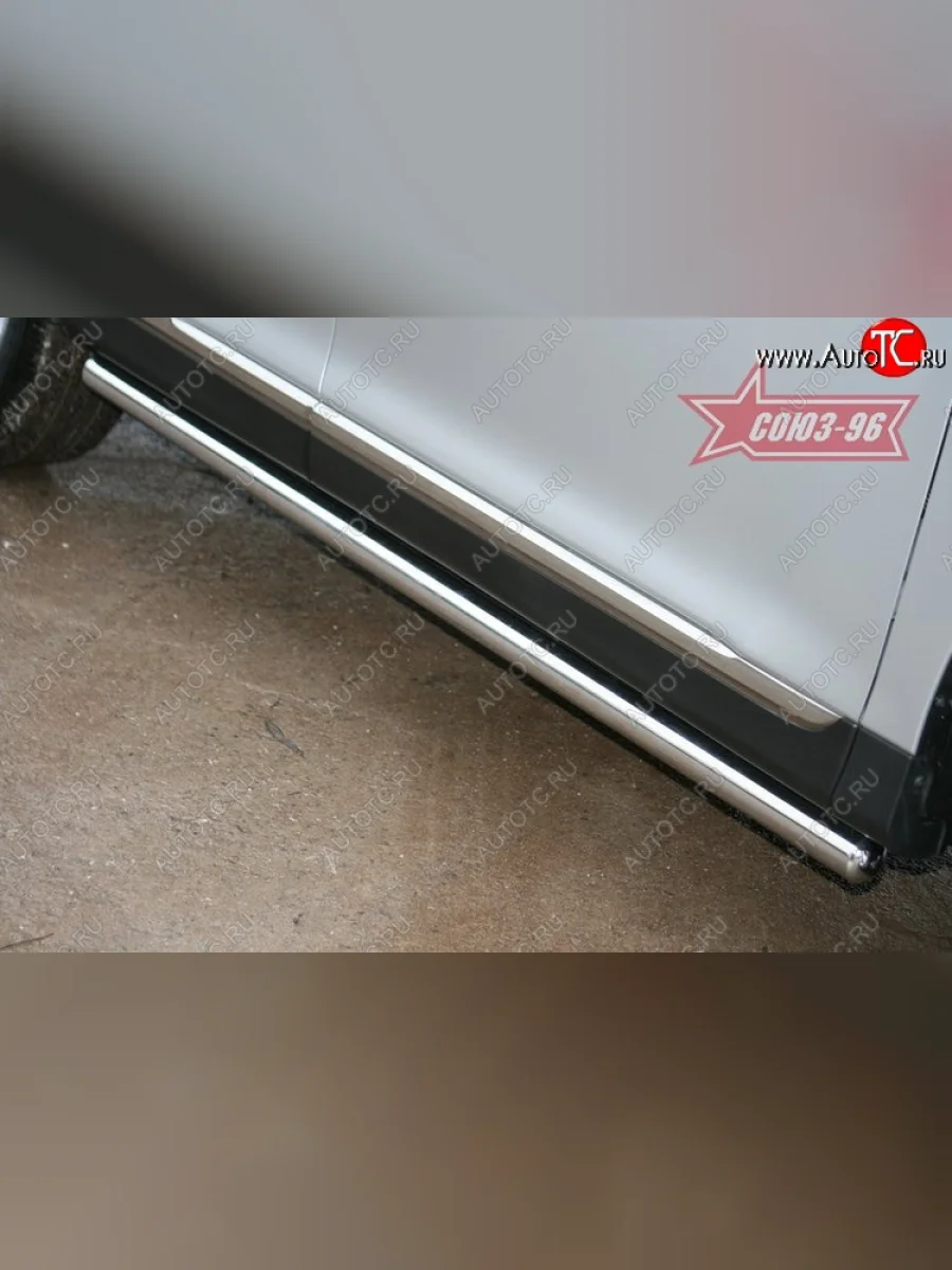 Защита порогов Souz-96 (d60) Toyota Highlander XU40 рестайлинг (2010-2013)  в Керчи Республика Крым