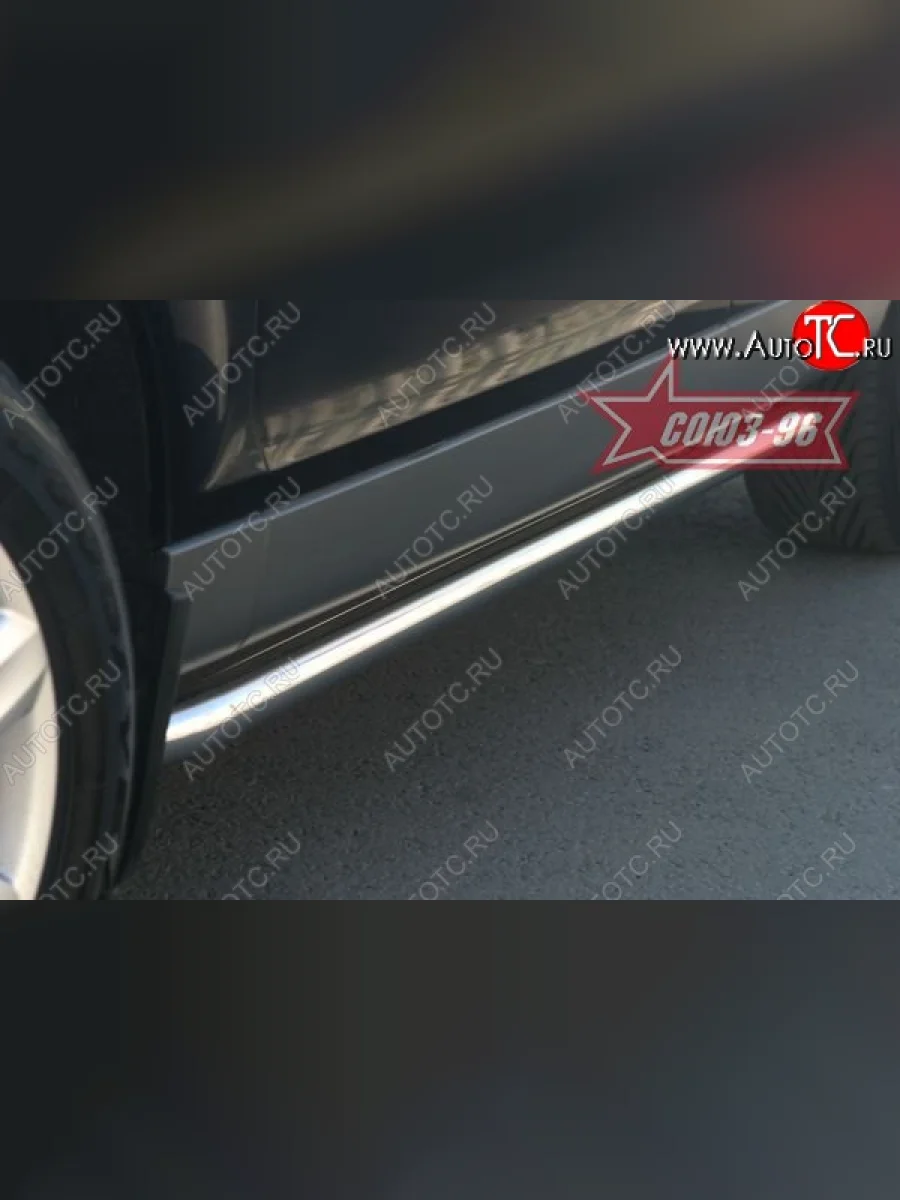 Защита порогов Souz-96 (d60) Audi Q7 4L дорестайлинг (2005-2009)  в Керчи Республика Крым