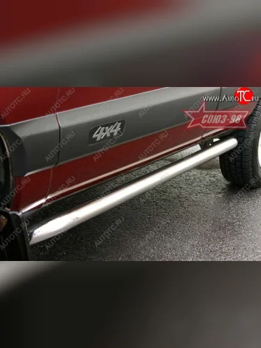 Защита порогов Souz-96 (d60) Chevrolet Niva  2123 (2002-2008), Лада ВАЗ 2123 (Нива Шевроле) (2002-2008)