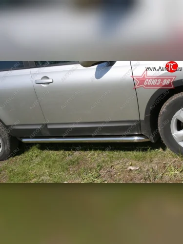 Защита порогов Souz-96 (d60) Nissan Qashqai  1 J10 (2007-2010) дорестайлинг