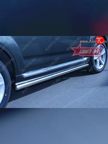 Защита порогов Souz-96 (d60) Peugeot 4007 (2007-2012)