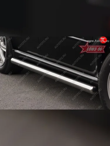 Защита порогов Souz-96 (d60) Subaru Outback  BP (2003-2006) дорестайлинг универсал