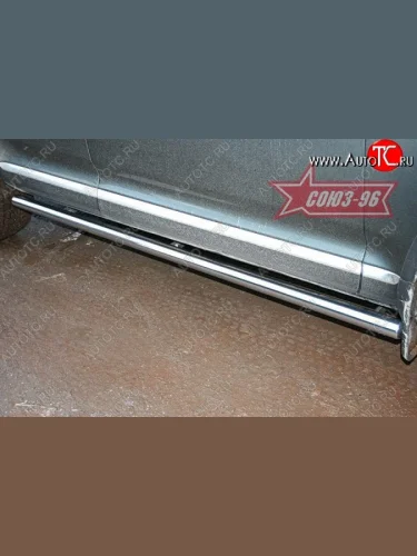 Защита порогов Souz-96 (d60) Volkswagen Touareg  1 GP (2006-2010) рестайлинг