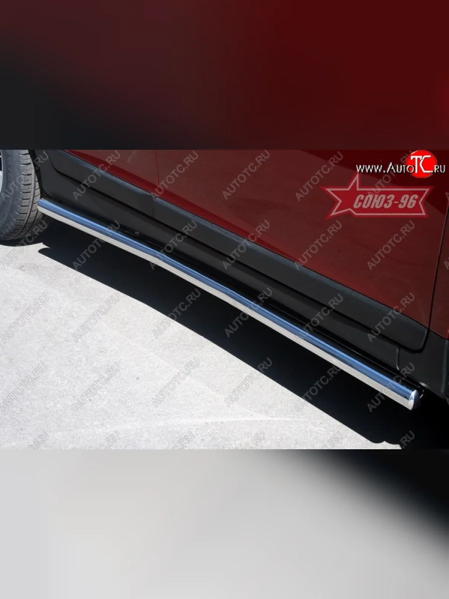 Защита порогов Souz-96 (d60) Volvo XC60  дорестайлинг (2008-2013)  в Самаре Самарской области