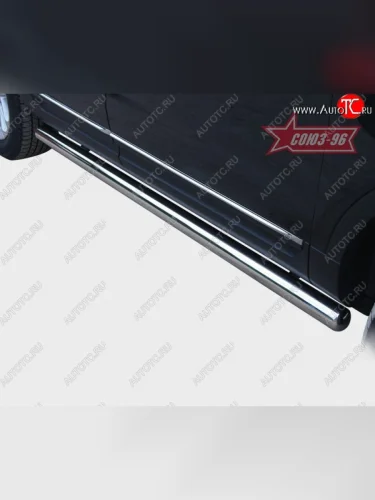 Защита порогов Souz-96 (d76) Ford Explorer U502 дорестайлинг (2010-2016)