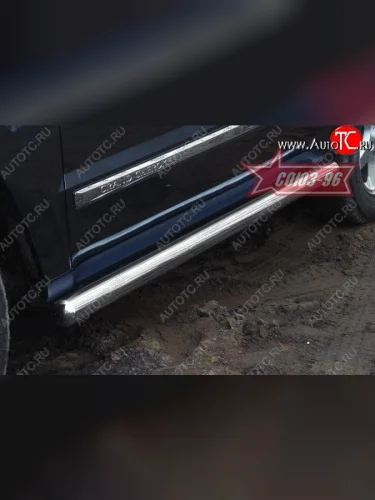 Защита порогов Souz-96 (d76) Jeep Grand Cherokee  WK (2004-2010)