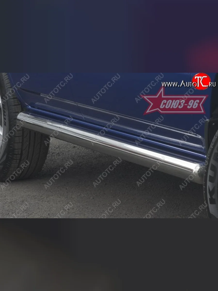 Защита порогов Souz-96 (d60)  KIA Sportage (2004-2008) 2 JE,KM  в Самаре Самарской области